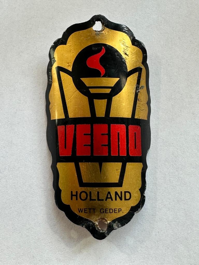 Mooi balhoofdplaatje Veeno Holland. Balhoofd plaatje., Verzamelen, Ophalen of Verzenden, Gebruikt, Overige typen