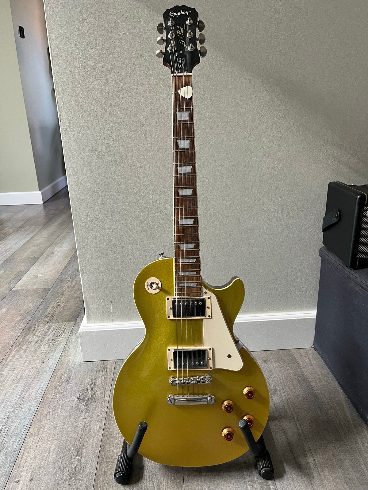 Epiphone Les Paul Classic Gold Top Limited Edition, Muziek en Instrumenten, Ophalen, Zo goed als nieuw, Solid body, Epiphone