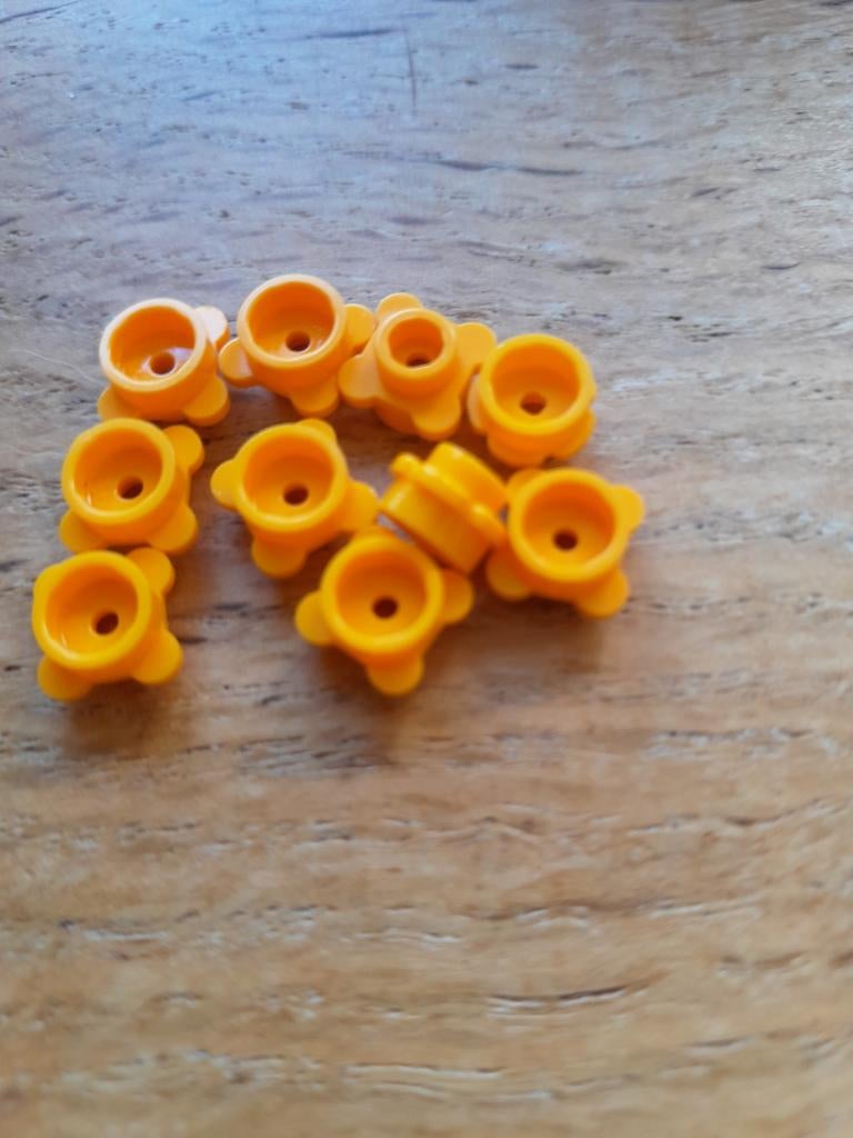 10 Gele Lego Bloemetjes, Ophalen, Gebruikt, Losse stenen, Lego