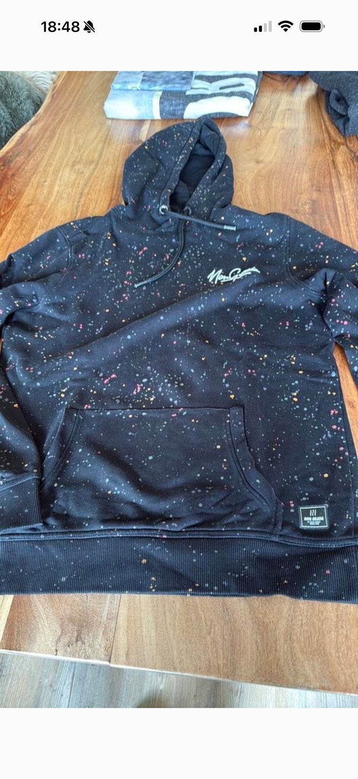 Leuke hoodie, Ophalen of Verzenden, Gedragen, Maat 48/50 (M), Meerkleurig
