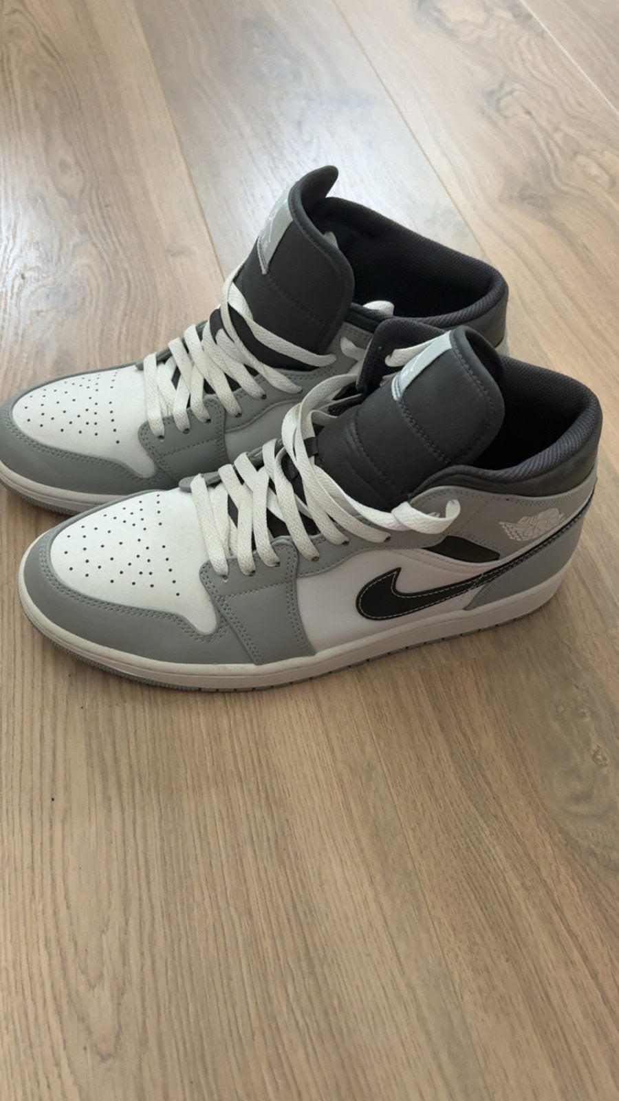 Jordan AIR JORDAN 1 MID - Sneakers hoog - licht grijs en wit, Ophalen of Verzenden, Nieuw, Overige kleuren, Sneakers of Gympen