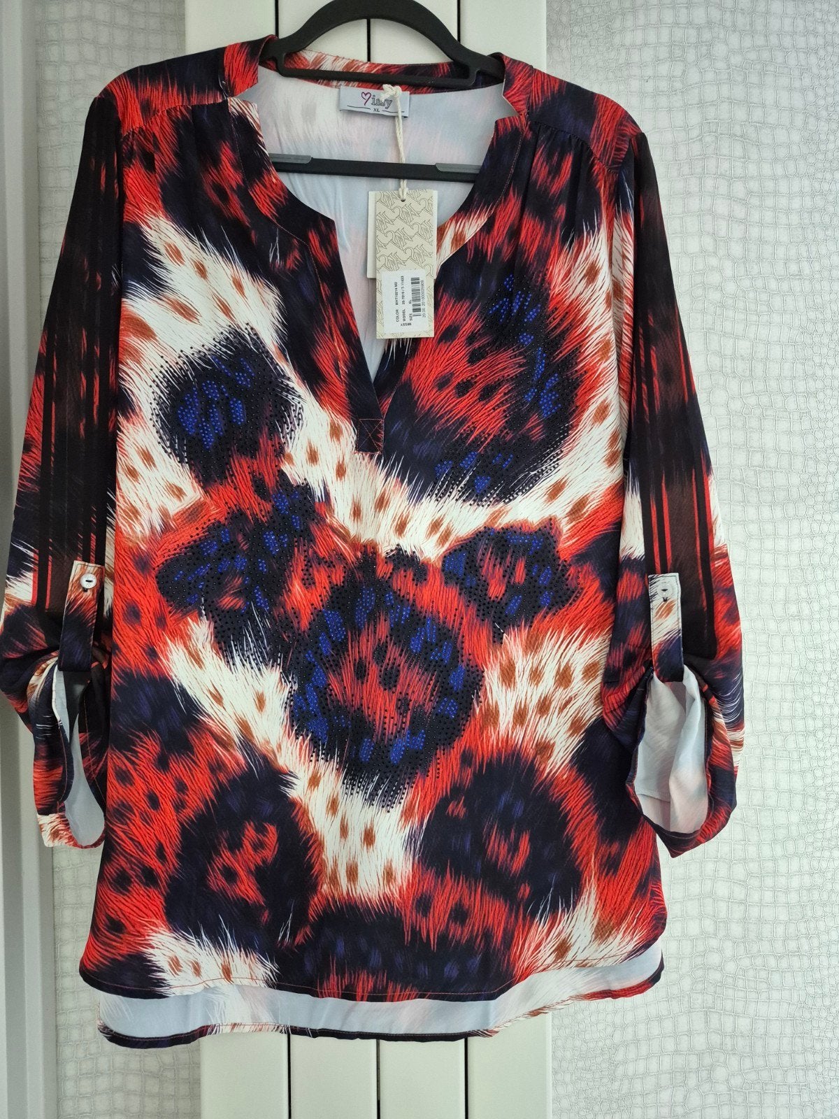 Prachtige nieuwe Missy top XL, Meerkleurig, Maat 46/48 (XL) of groter, Nieuw, Missy