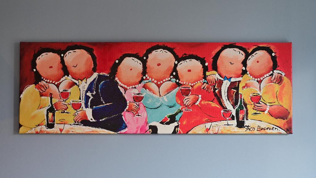 schilderij Dikke dames, Ophalen