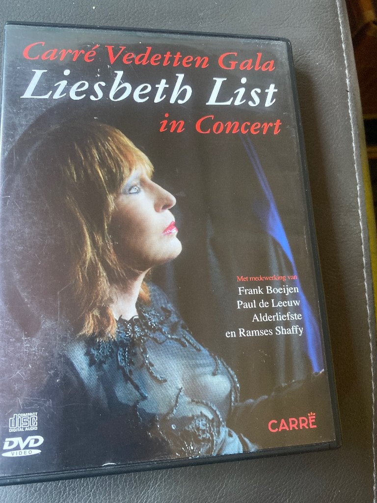 Liesbeth List in Concert - Carré Vedetten Gala DVD, Alle leeftijden, Nederlands, Zo goed als nieuw, Inclusief doosje