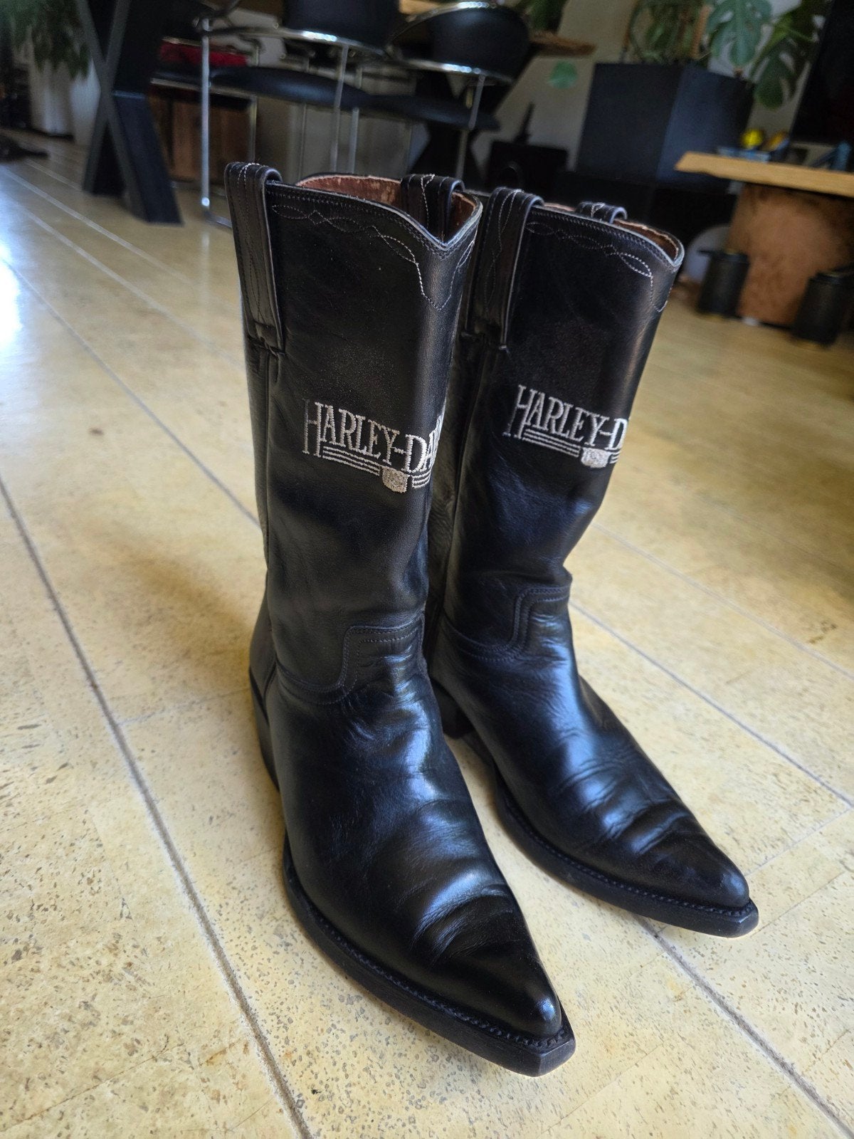 Harley Davidson biker boots cowboy boots mt 43. Zwart, Ophalen of Verzenden, Zwart, Boots