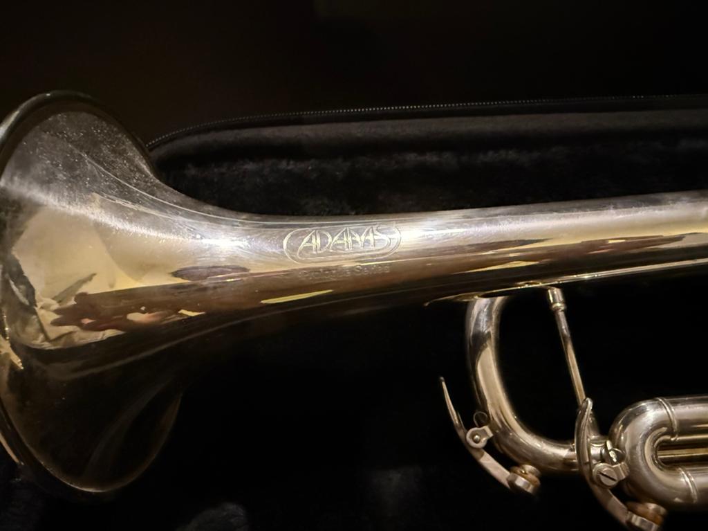 Adams prologue trompet, Ophalen of Verzenden, Gebruikt, Bes-trompet, Met koffer