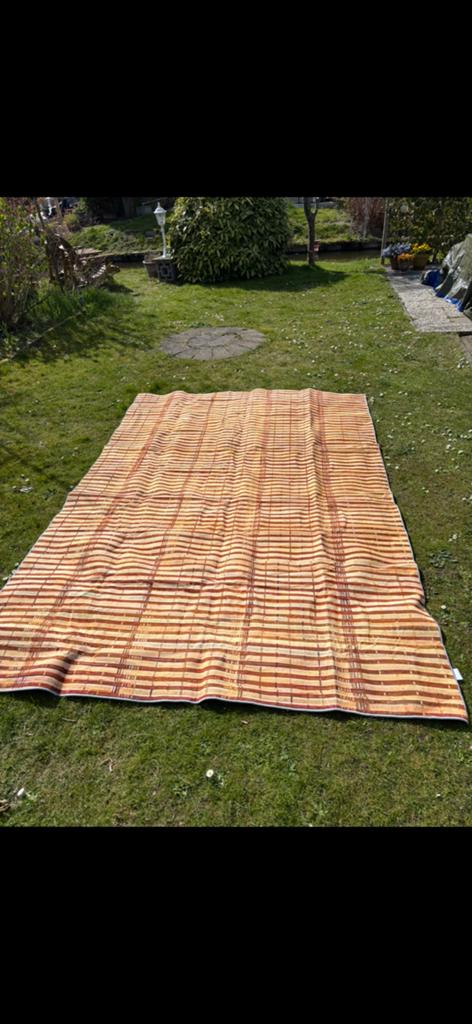 Nieuw buitenkleed bamboeprint 2 bij 3 meter. 2 stuks, Caravans en Kamperen, Tentaccessoires, Ophalen of Verzenden, Nieuw