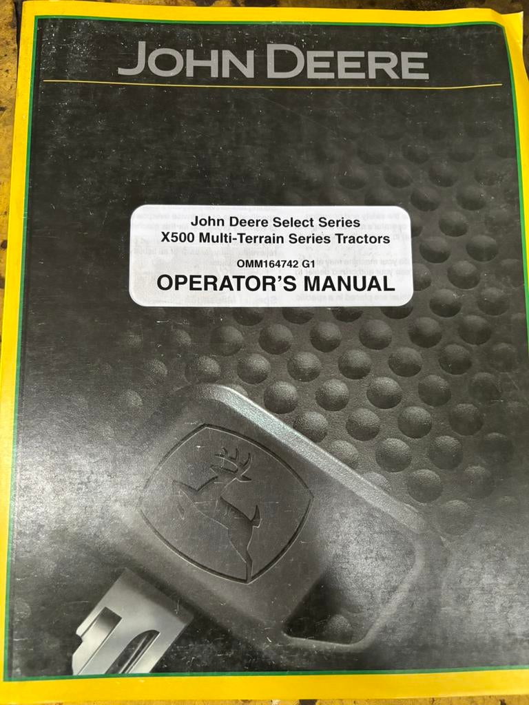 John deere handleiding x500 serie, Ophalen of Verzenden