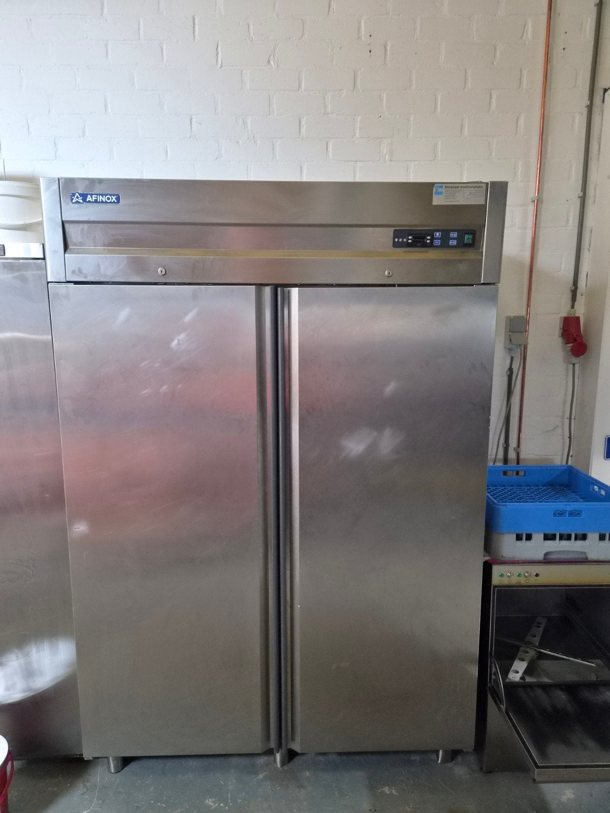 Afinox Professionele Horeca Koelkast met Dubbele Deur DEFECT, Witgoed en Apparatuur, Koelkasten en IJskasten, Ophalen, 200 liter of meer
