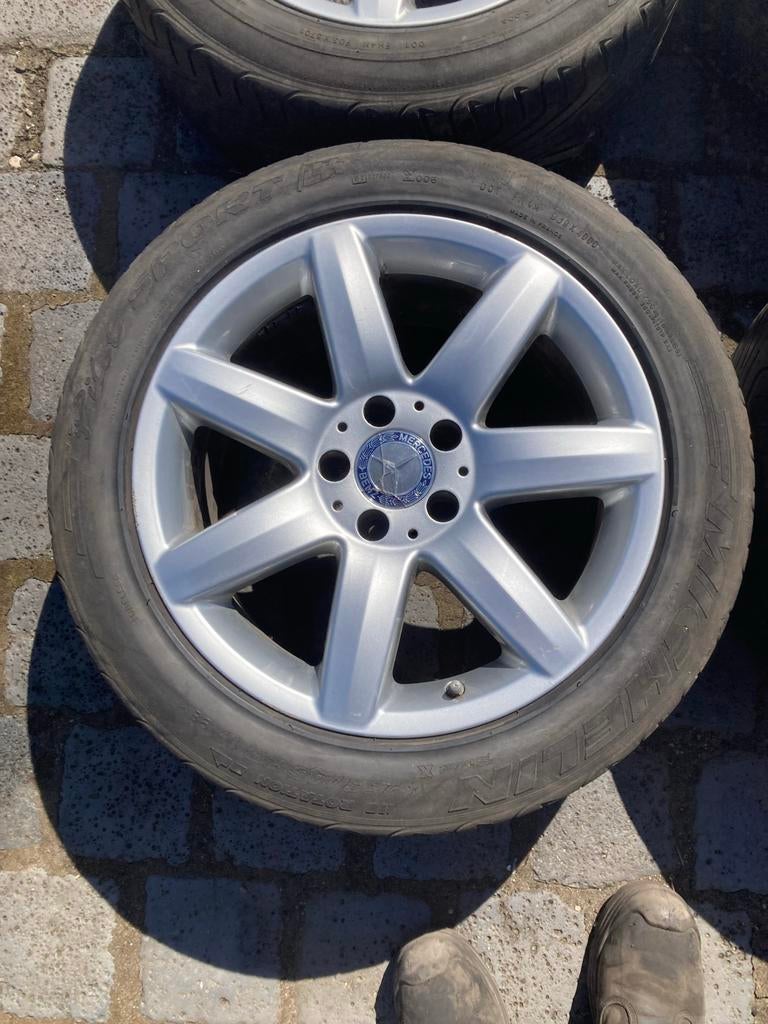 Mercedes-Benz sl velgen met banden A2304010902, Ophalen, Gebruikt, 255 mm, Banden en Velgen
