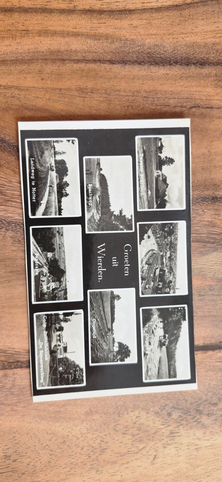 Oude ansichtkaart Groeten uit Wierden (Gelopen), Verzamelen, Ansichtkaarten | Nederland, Ophalen of Verzenden, 1920 tot 1940, Ongelopen