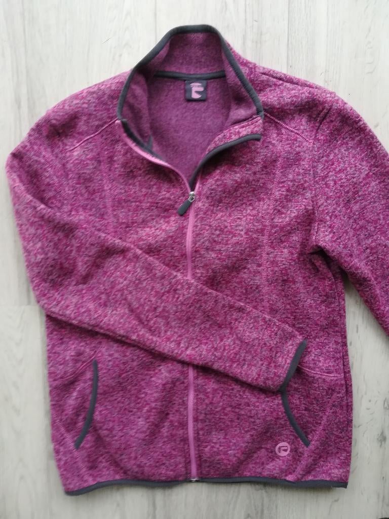 Fleece vest roze grijs mêlee maat L -zgan -, Ophalen of Verzenden, Zo goed als nieuw, Maat 38/40 (M), Roze