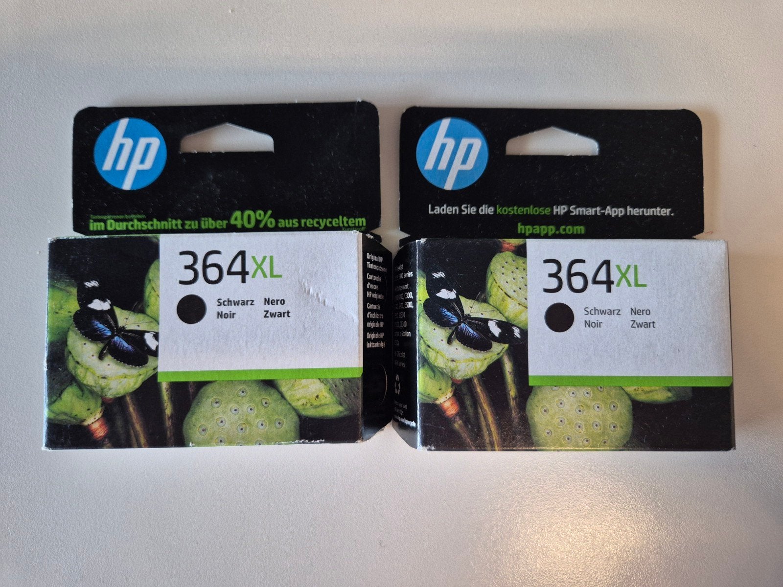 HP 364XL, twee originele high-capacity zwarte inktcartridges, Ophalen of Verzenden, Nieuw, HP