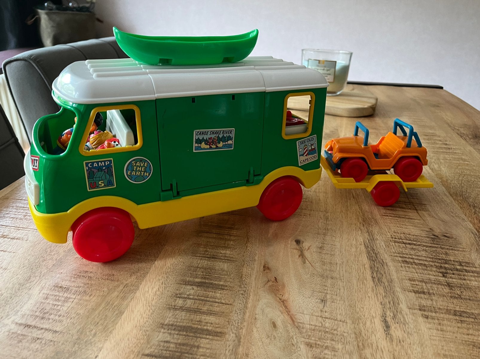 | Nieuw - Vintage Sesamstraat Camper | Incl. Accessoires |, Ophalen of Verzenden, Gebruikt
