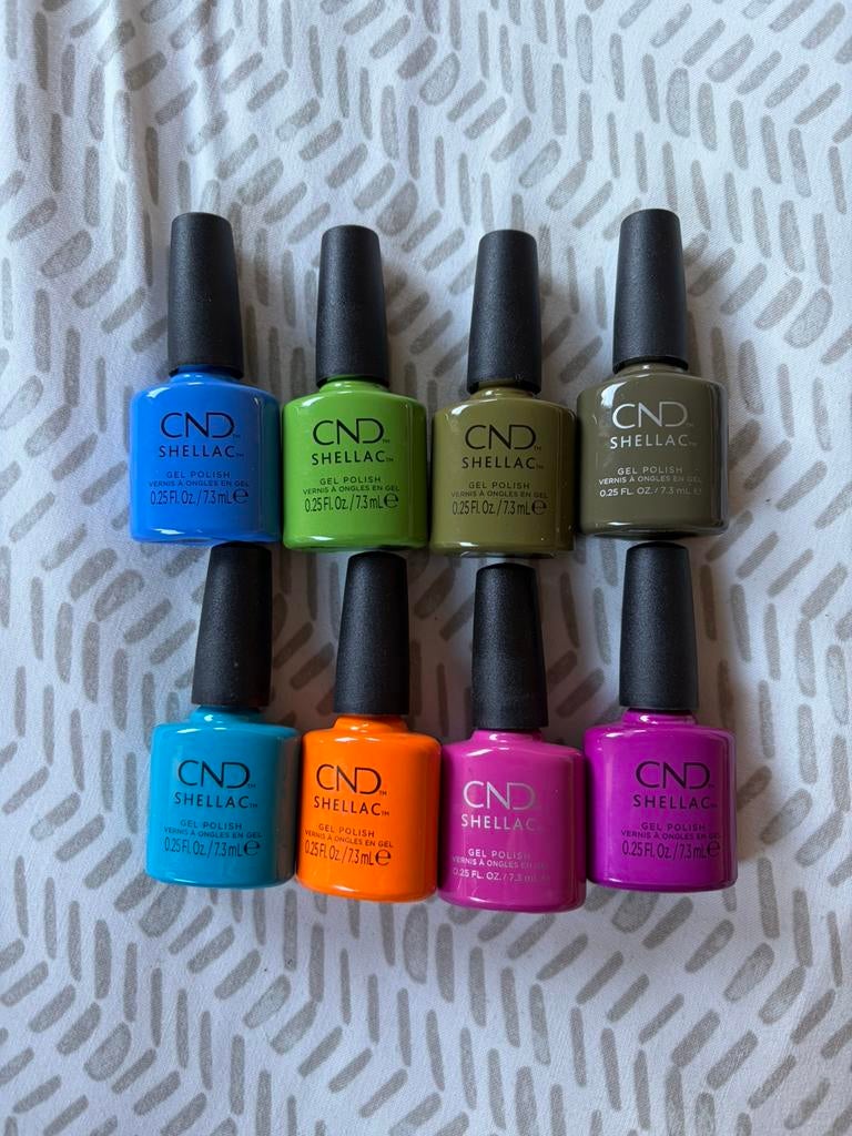 Cnd shellac, Sieraden, Tassen en Uiterlijk, Uiterlijk | Cosmetica en Make-up, Ophalen of Verzenden, Zo goed als nieuw, Zwart, Handen en Nagels