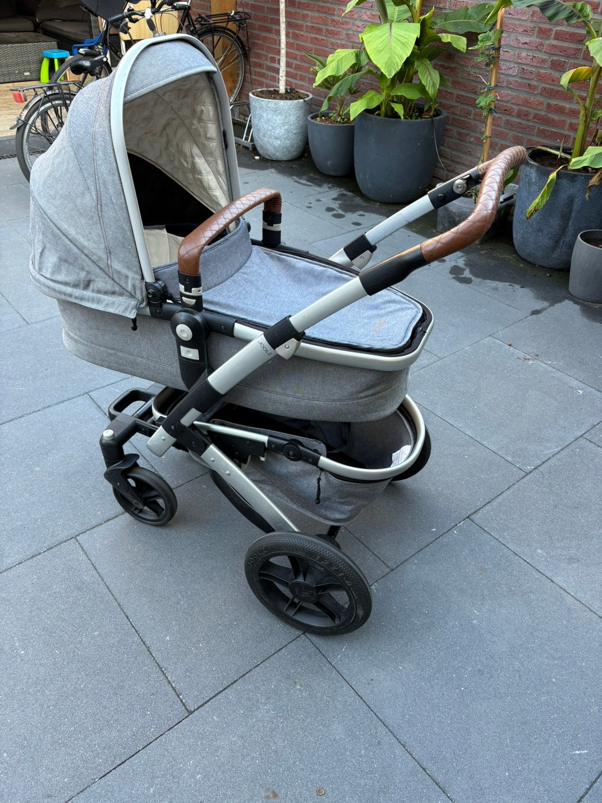 Joolz Geo2 grijs, Gebruikt, Verstelbare duwstang, Ophalen, Kinderwagen
