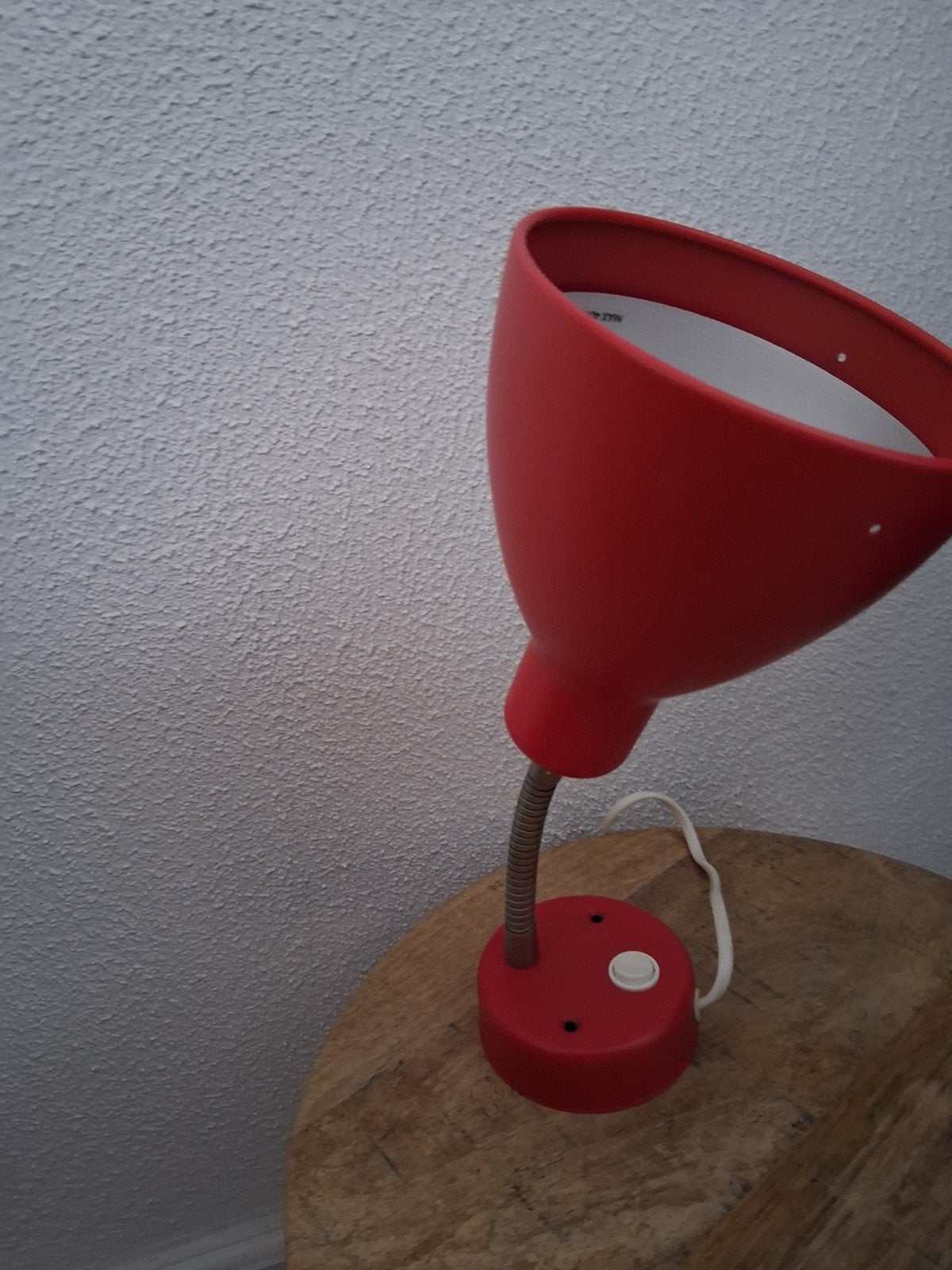 Vintage IKEA Minnen rode tafellamp, TYP V0602, Ophalen of Verzenden