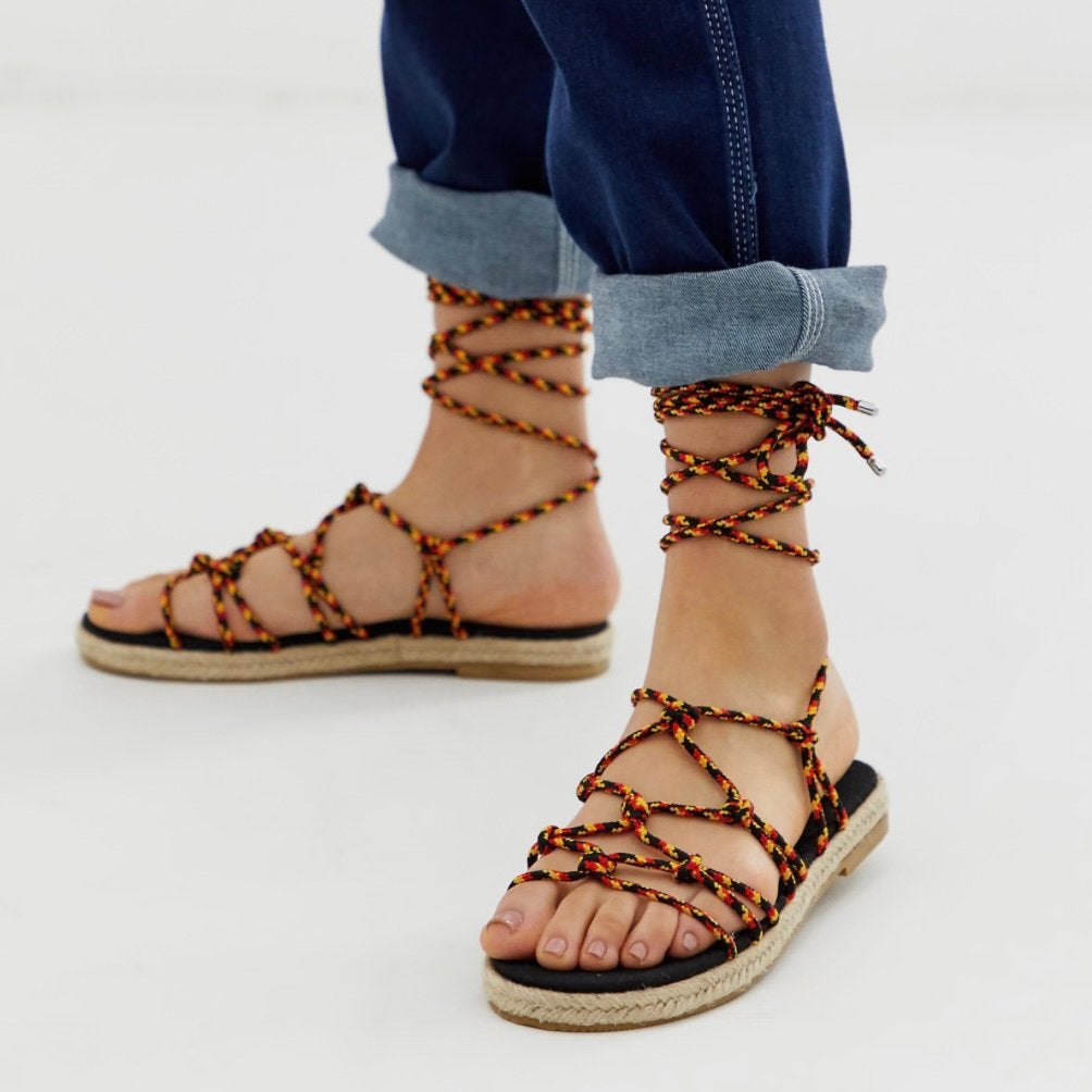 ASOS sandalen, maat 37, Kleding | Dames, Schoenen, Verzenden, Nieuw, Sandalen of Muiltjes, Rood