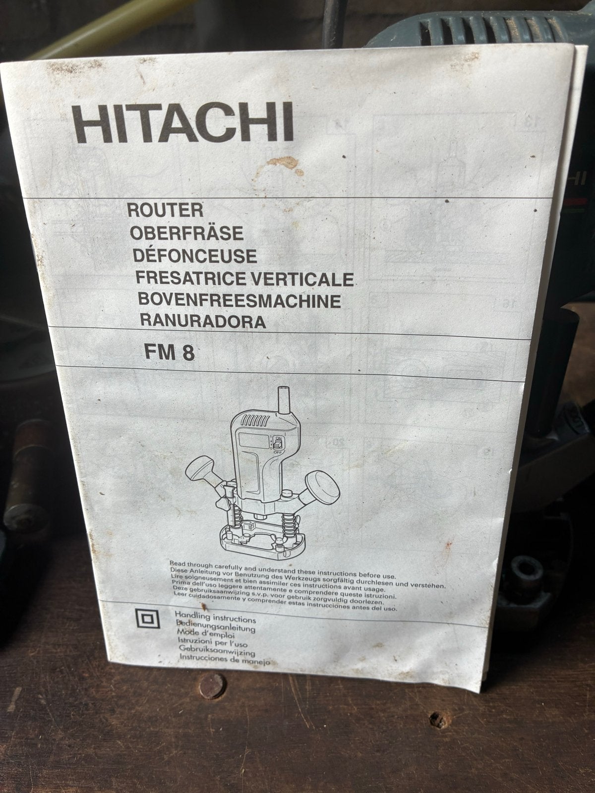 Hitachi FM 8 Bovenfreesmachine - Z Series, Doe-het-zelf en Verbouw, Gereedschap | Freesmachines, Ophalen of Verzenden, Gebruikt
