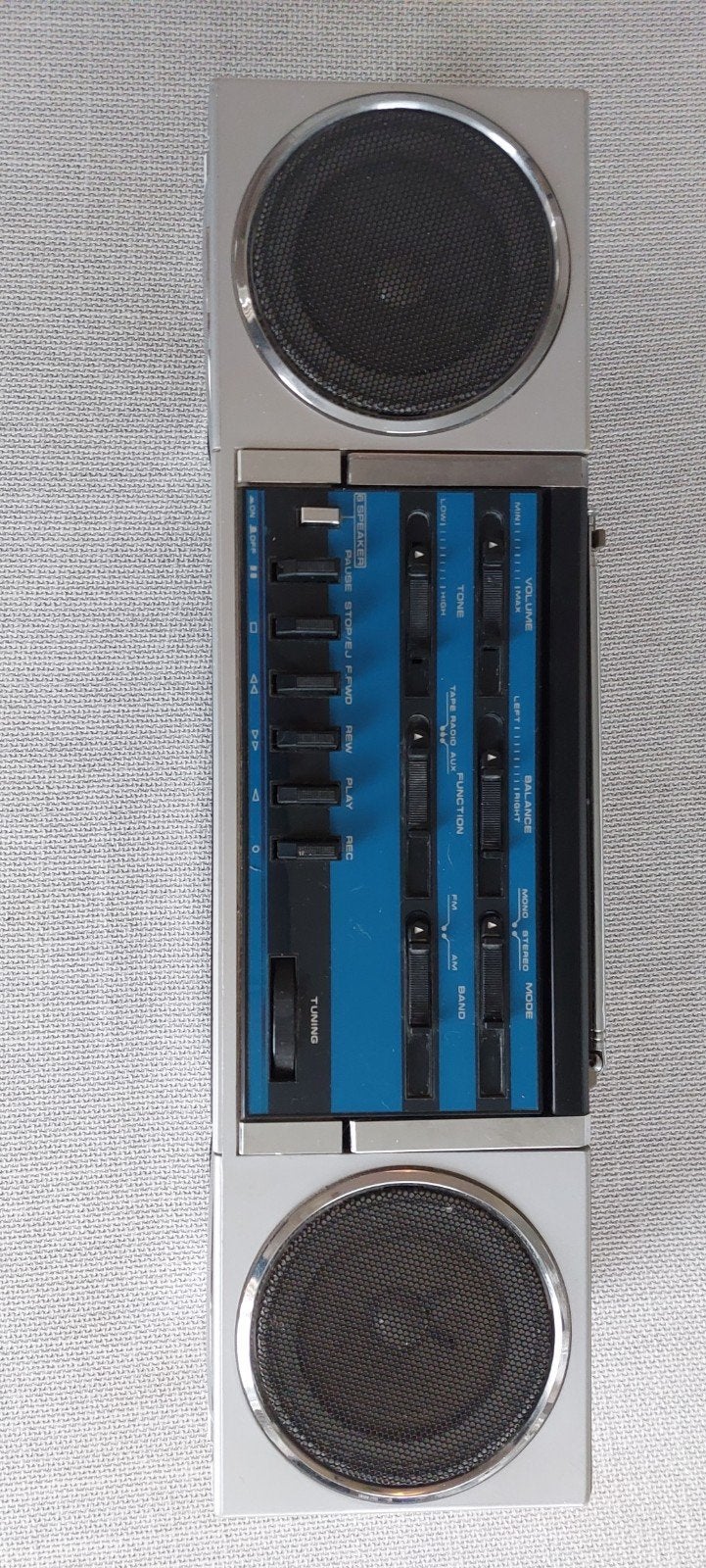 DRAAGBARE radio / Ghettoblaster met cassettedeck en equalize, Ophalen of Verzenden, Minder dan 50 mm, Overige typen
