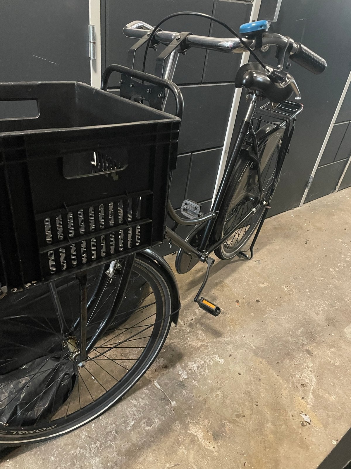 omafiets met krat, 56 cm of meer, Ophalen, Gebruikt, Terugtraprem