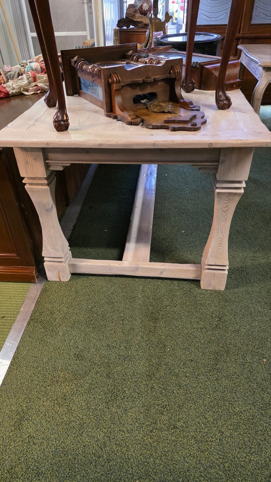 aanbieding Franse kloostertafel 2,20 m lang €500, Antiek en Kunst, Ophalen
