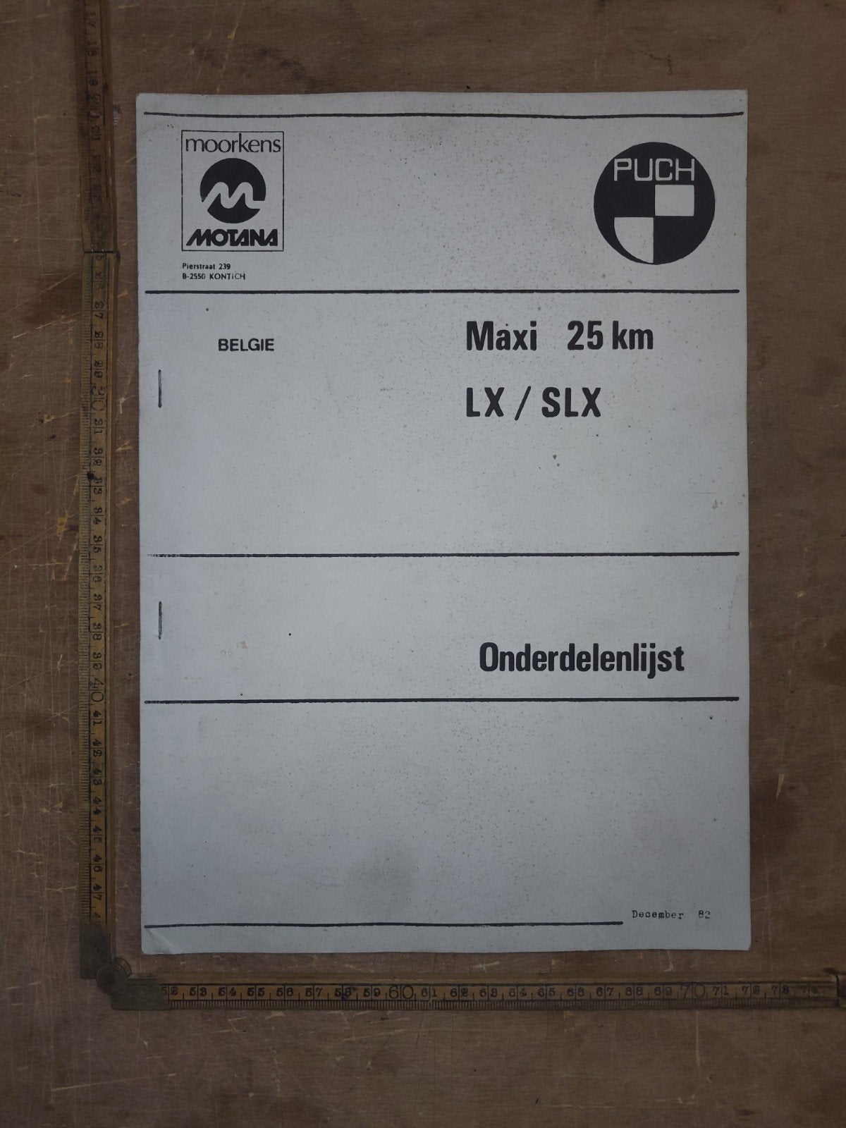 Onderdelen Catalogus Puch Maxi België '82, Ophalen of Verzenden