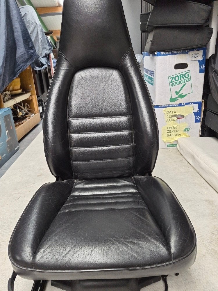 PORSCHE STOELEN 911 G50 & 964, 1989 ZWART LEER  ELEKT,  VERW, Ophalen, Porsche