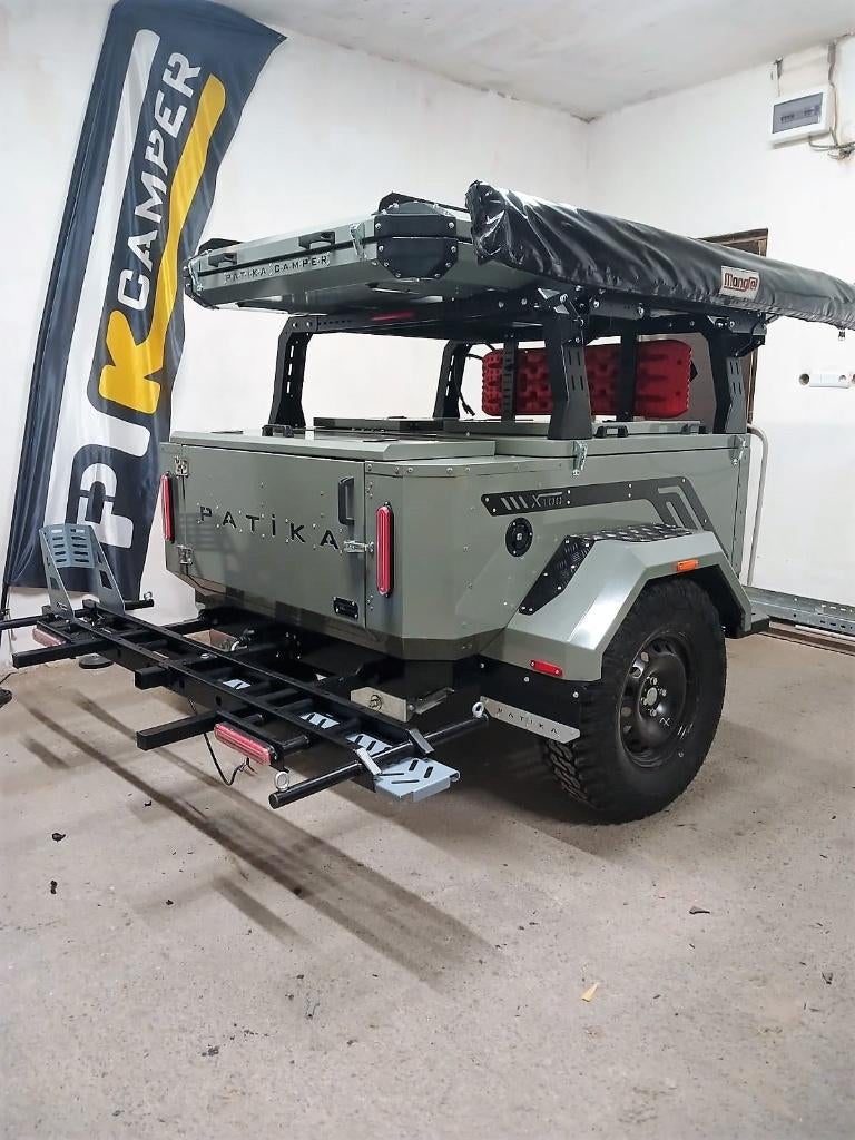 ⚡Off-Road Tenttrailer | DakTent | Vouwwagen 🔥DEScampers, Caravans en Kamperen, Tot en met 2, Antraciet, Aanwezig, Ophalen