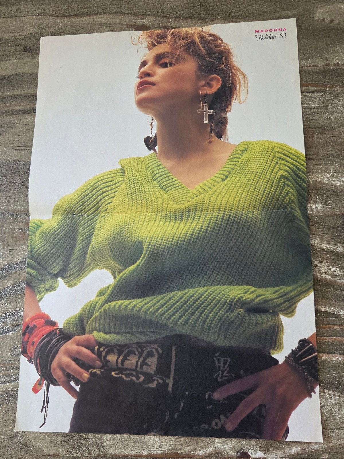 Madonna 'Holiday '83' Poster, Ophalen of Verzenden, Zo goed als nieuw, A1 t/m A3, Muziek