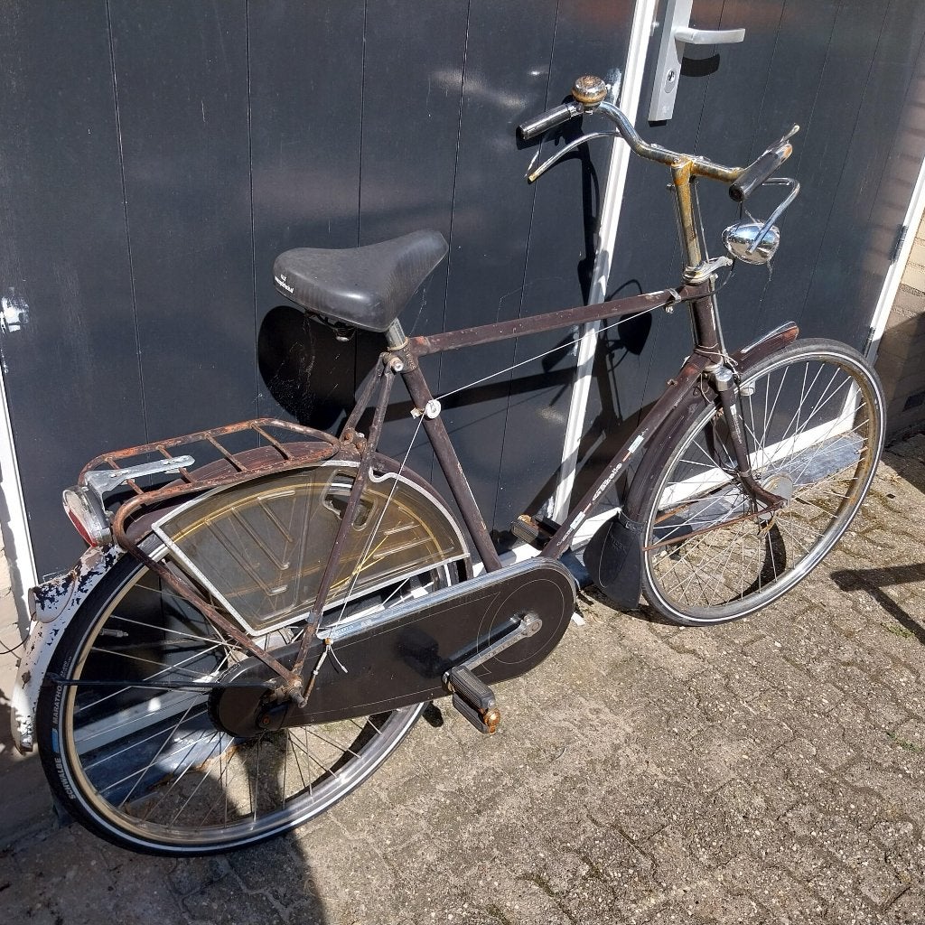 Curiosa Gazelle fiets jaren 60 met handrem overbrenging, Gebruikt, 56 cm of meer, Schijfrem, Ophalen