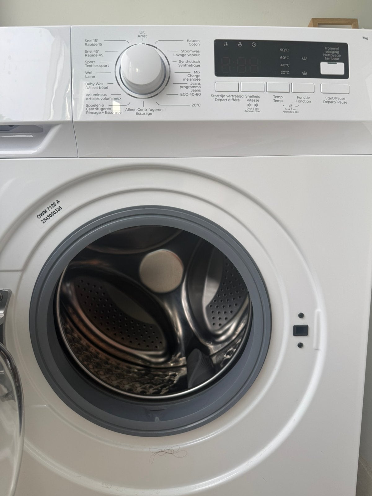 Washing Machine OWM-7126, Witgoed en Apparatuur, Wasmachines, Zo goed als nieuw, 1200 tot 1600 toeren, Ophalen