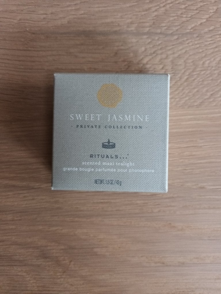 Rituals sweet jasmine scented maxi tealight theelichtje, Ophalen of Verzenden, Nieuw, Kaars, Rituals