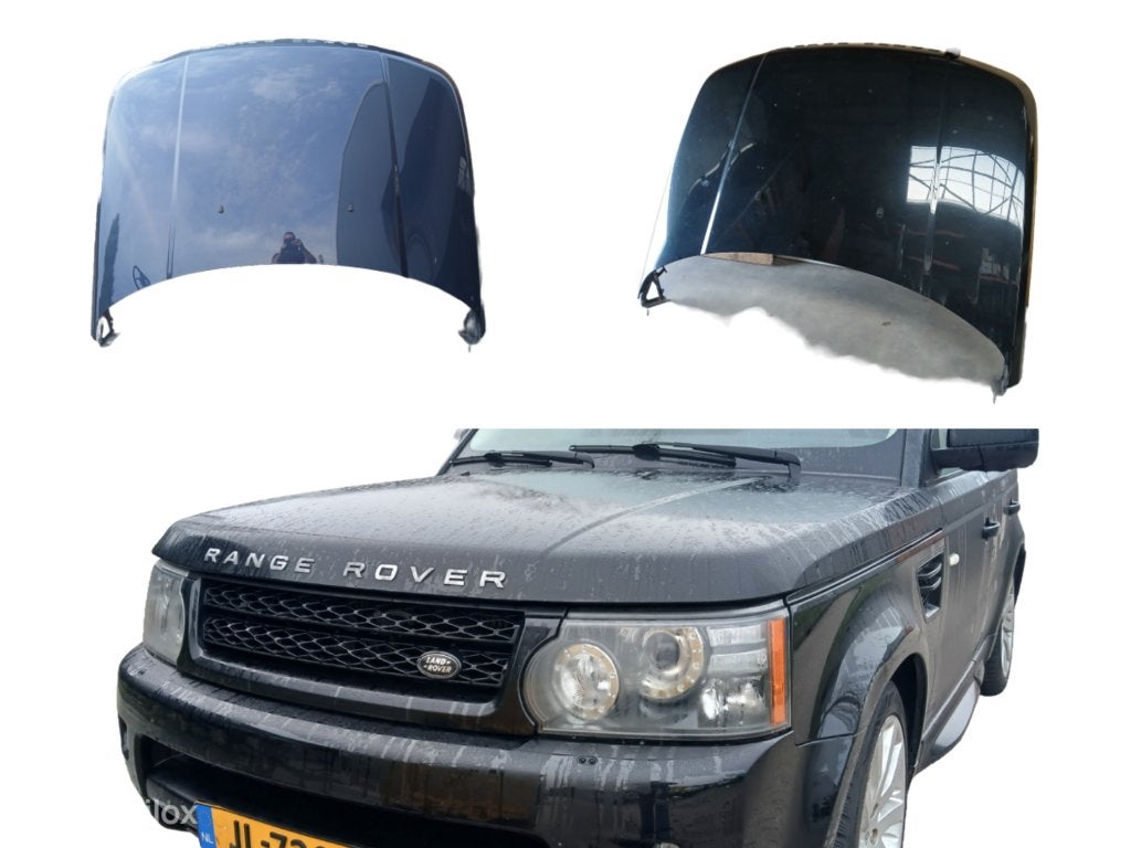 Motorkap Range Rover Sport L320 2005 2013 Blauw Zwart, Land Rover, Ophalen of Verzenden, Motorkap, Gebruikt
