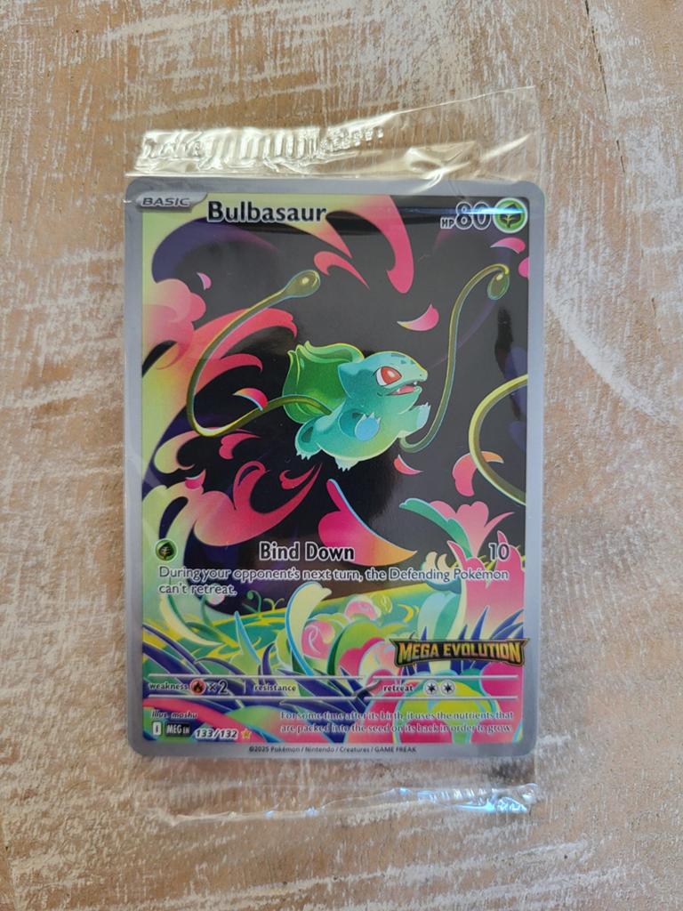 Bulbasaur - Promo STAMPED #MEG133/132, Ophalen of Verzenden, Zo goed als nieuw