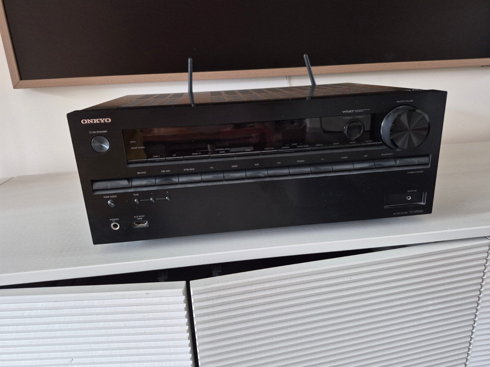 Onkyo 7.2 4K dolby atmos receiver met WiFi en Bluetooth, Ophalen, Zo goed als nieuw, 120 watt of meer, Onkyo