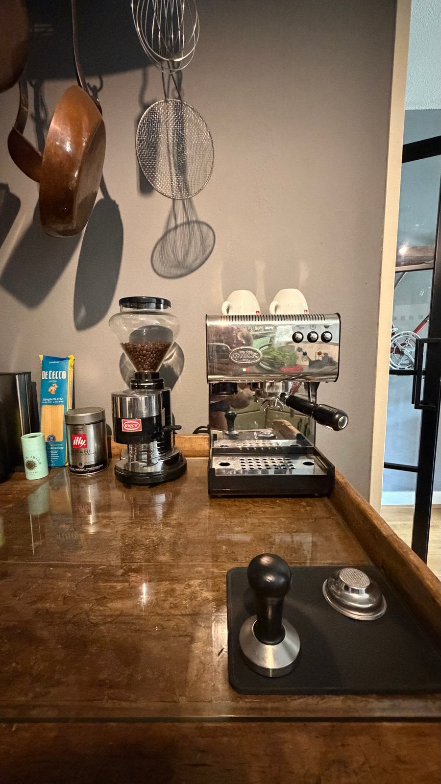 Quickmill Espressomachine Full set - Zo goed als nieuw, Stoompijpje, Espresso apparaat, Zo goed als nieuw, Koffiebonen