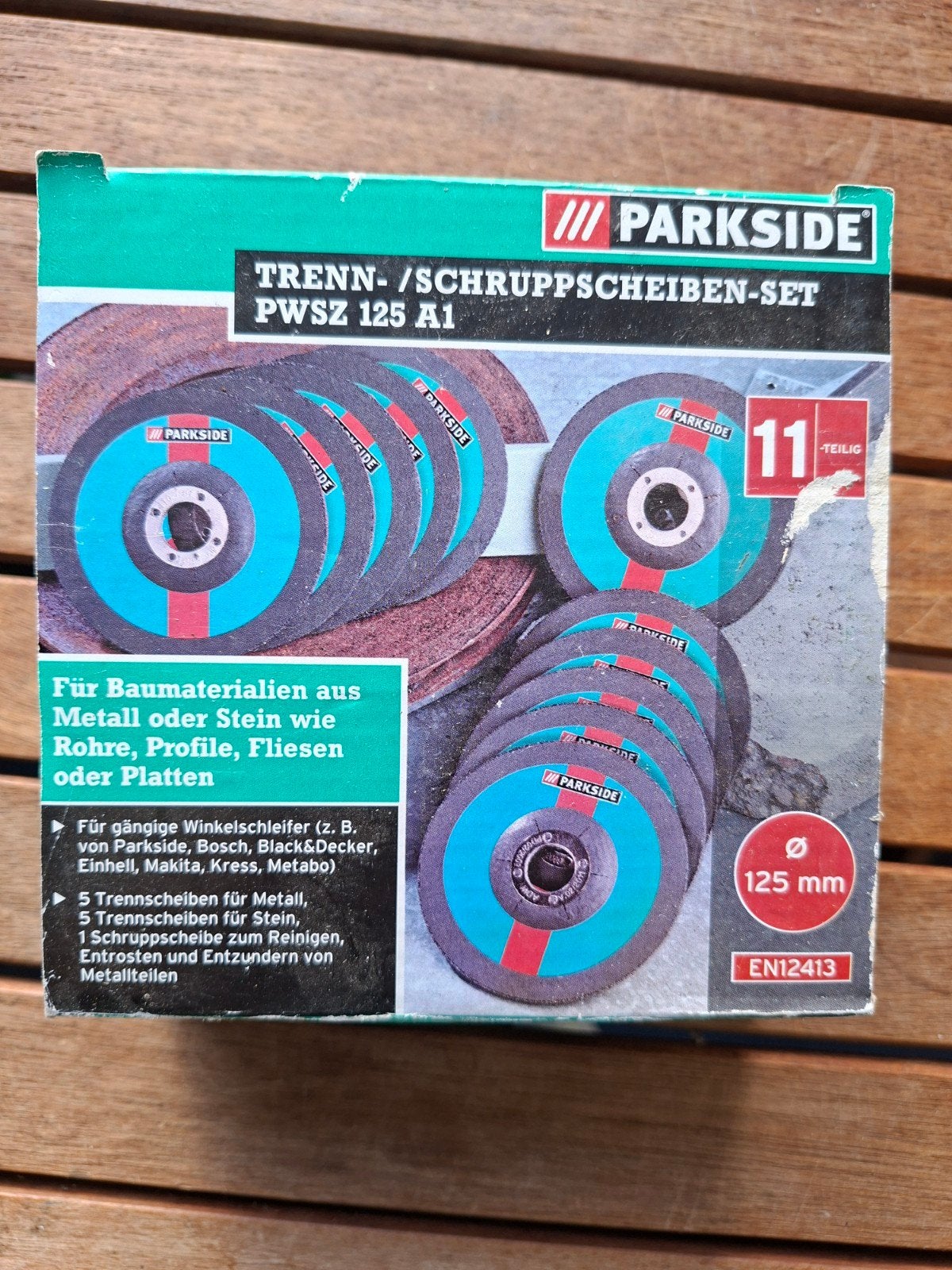 Parkside Doorslijpschijven Set  11-delig voor Metaal & Steen, Ophalen of Verzenden, Nieuw, Haakse slijper, Parkside