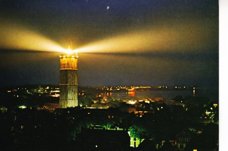 WEST-TERSCHELLING,- Brandaris bij Nacht. 20-08, Ophalen of Verzenden, 1980 tot heden, Gelopen, Waddeneilanden