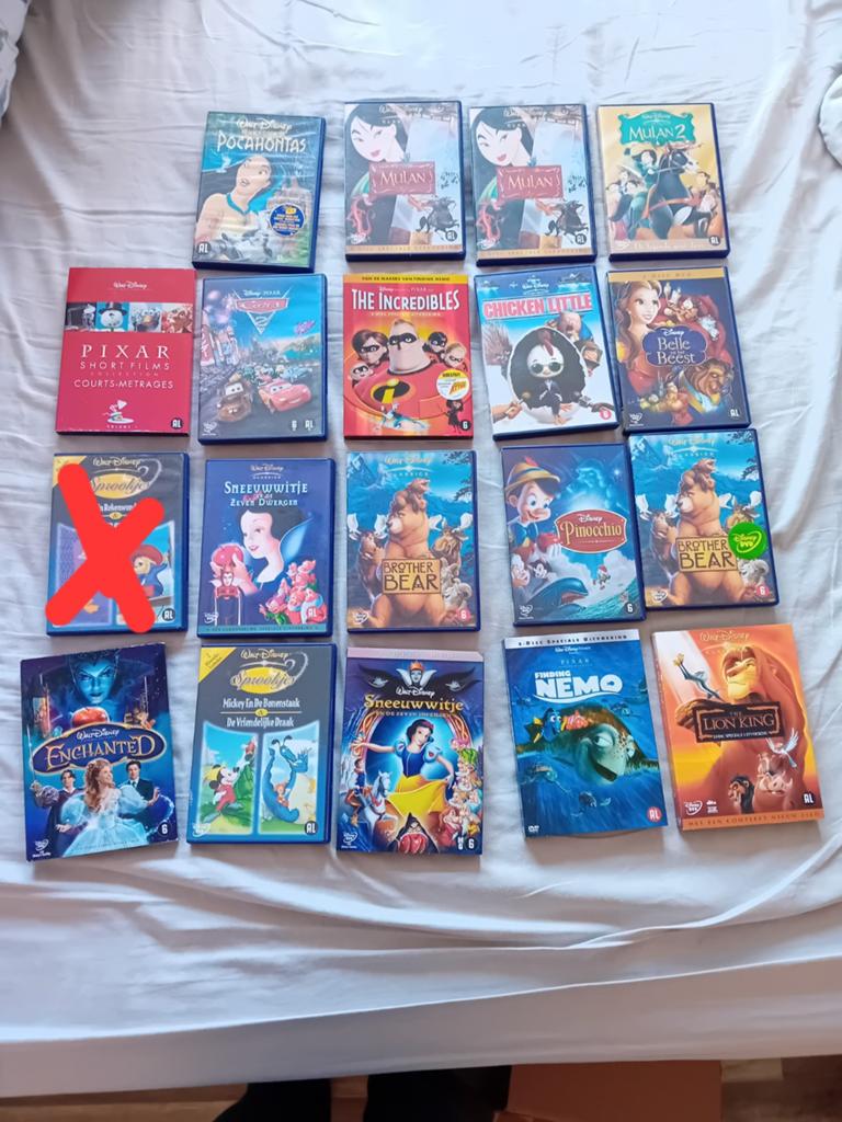 Walt Disney en Pixar Films. 1 euro Pst., Alle leeftijden, Ophalen of Verzenden, Zo goed als nieuw, Amerikaans