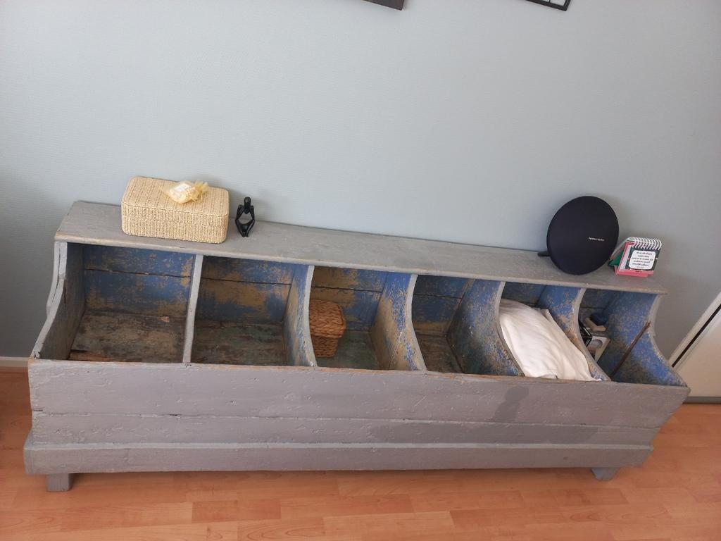 Prachtige oude gruttersbak,vakken,stoer brocante,winkel, Antiek en Kunst, Ophalen
