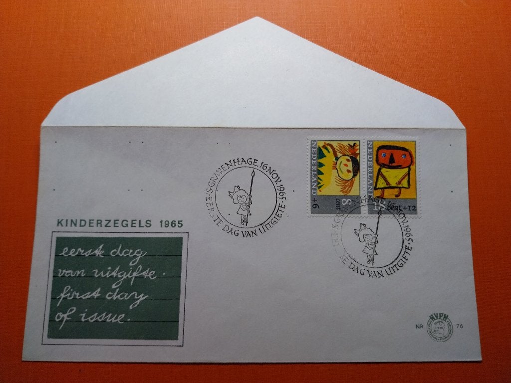 Pracht FDC combinatie kinderpostzegels 1965, Verzenden, Onbeschreven, Nederland