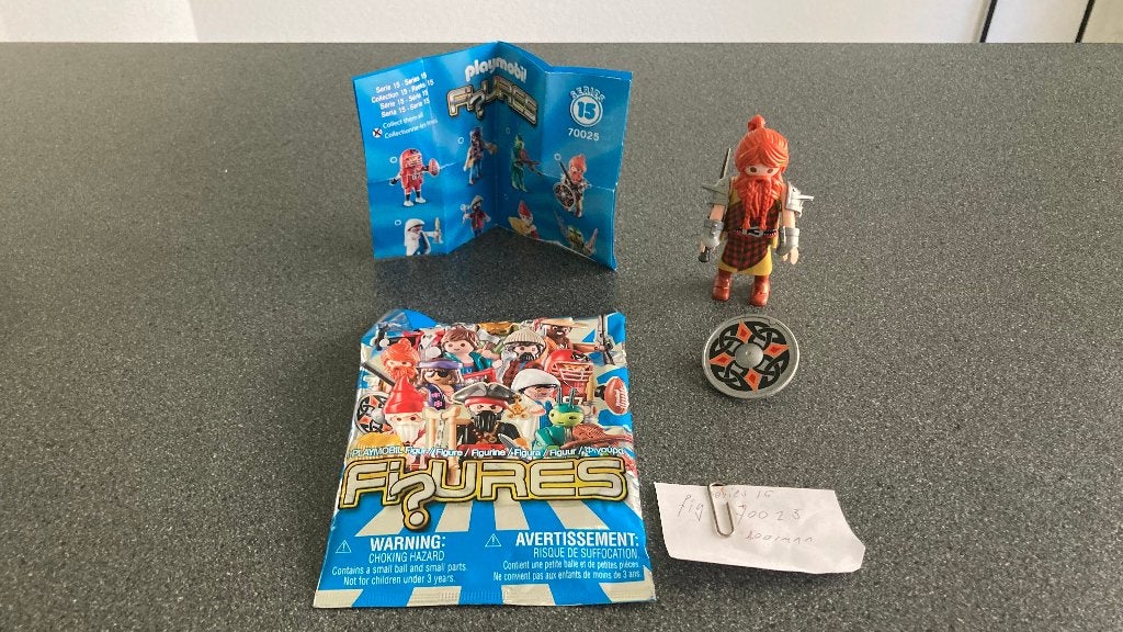 Playmobil 70025 figures serie 15 Schotse krijger Hooglander, Ophalen of Verzenden, Zo goed als nieuw, Complete set