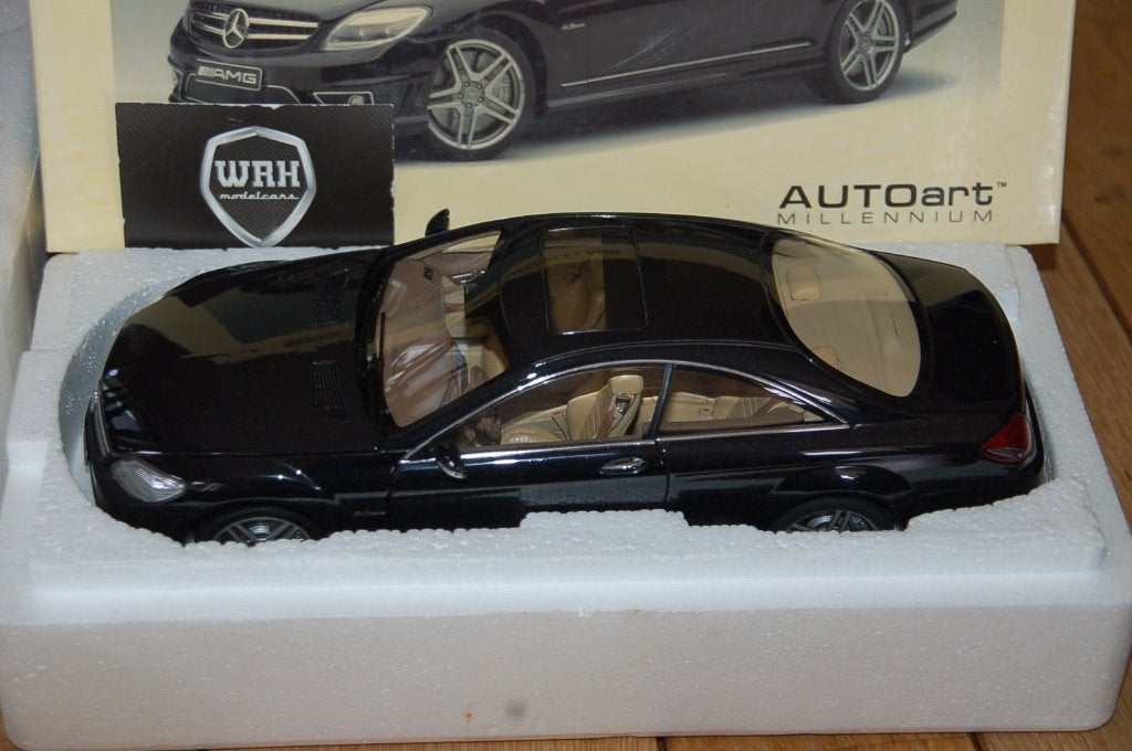 1:18 MERCEDES CL 63 AMG COUPE C216 black Autoart 76169 WRH, Hobby en Vrije tijd, Modelauto's | 1:18, Verzenden, Zo goed als nieuw