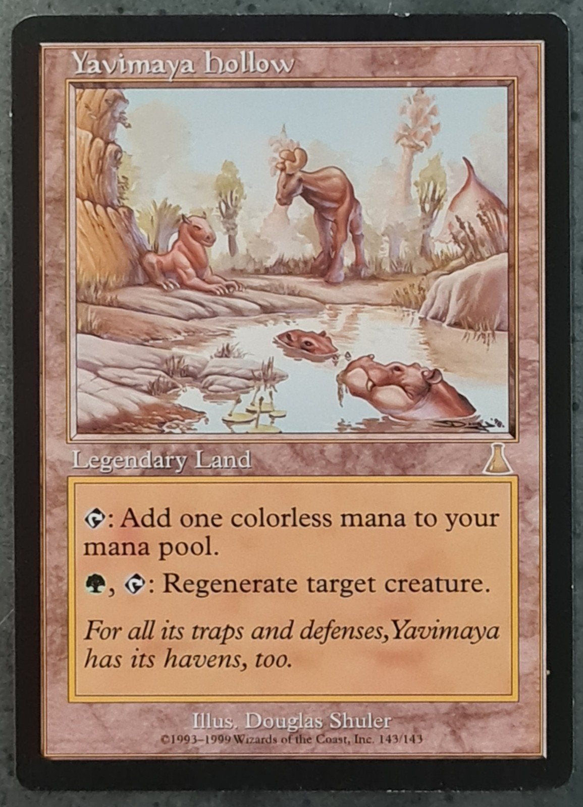Magic the Gathering Urza's Destiny Yavimaya Hollow #143 Rare, Hobby en Vrije tijd, Verzamelkaartspellen | Magic the Gathering