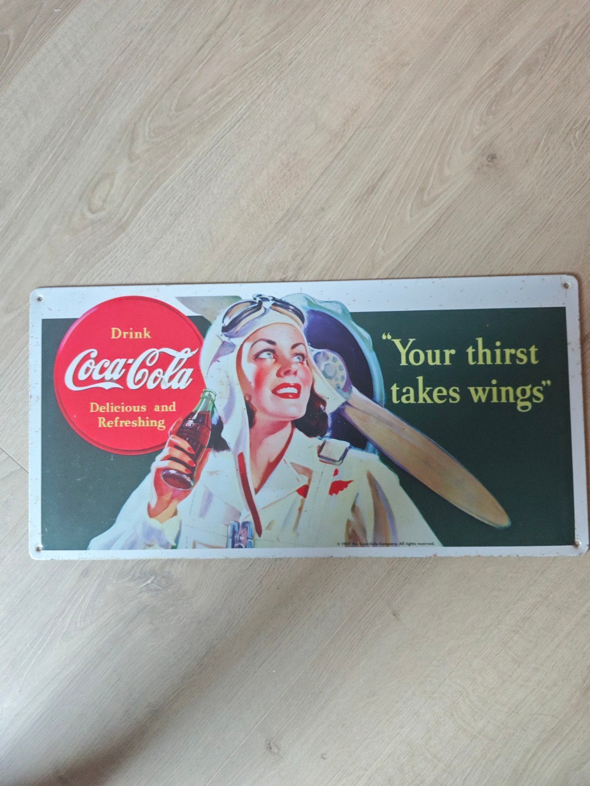 Coca Cola bord emaille, Antiek en Kunst, Ophalen of Verzenden