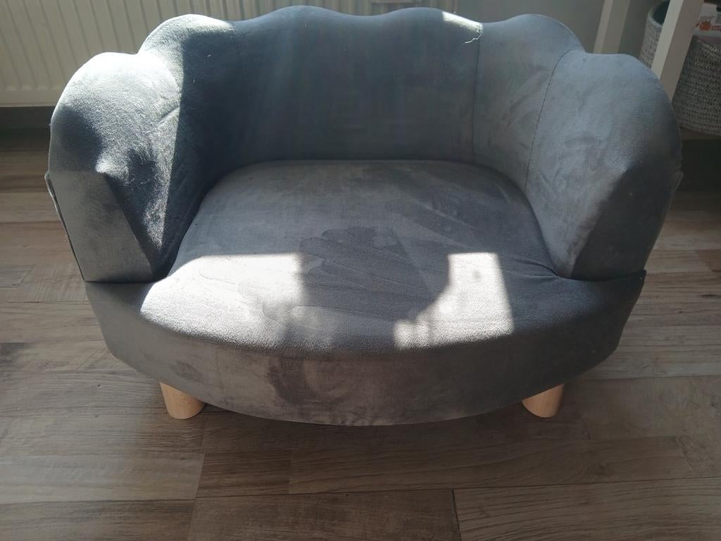 Grijze kinderfauteuil in schelpvorm, Gebruikt, Modern, Speels, Ophalen of Verzenden, Eén