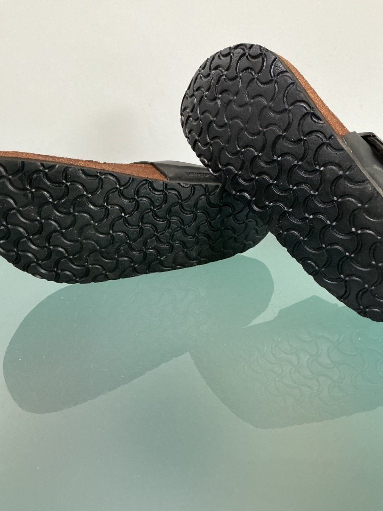 Birkenstock zwarte slippers | 41 Ramses | Gratis verzenden, Slippers, Verzenden, Zwart, Zo goed als nieuw