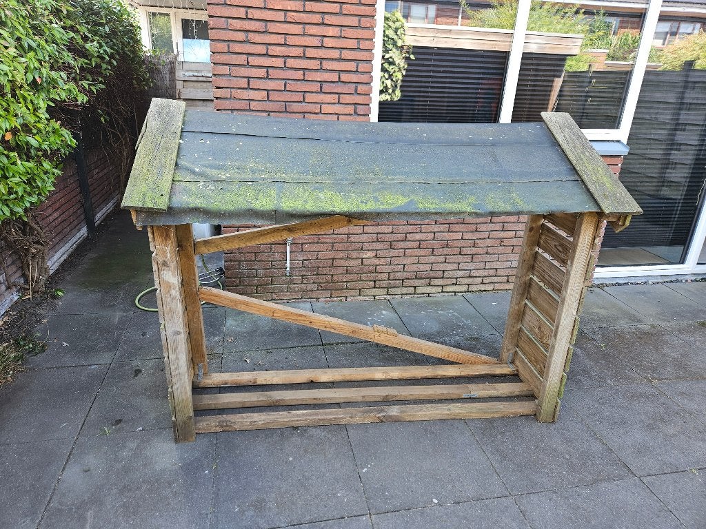 Haardhout opslag buiten, Ophalen, Gebruikt, Hout, Overige typen