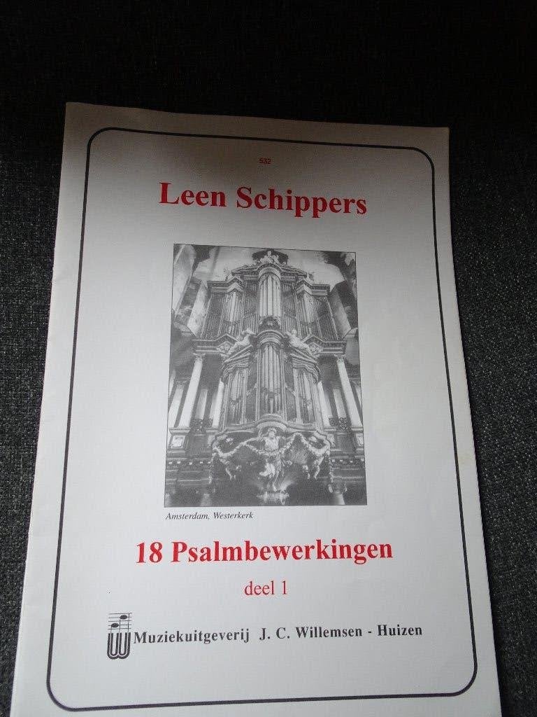 leen schipper psalmbewerkingen deel 1 en 2, Muziek en Instrumenten, Orgel, Gebruikt, Les of Cursus, Ophalen of Verzenden